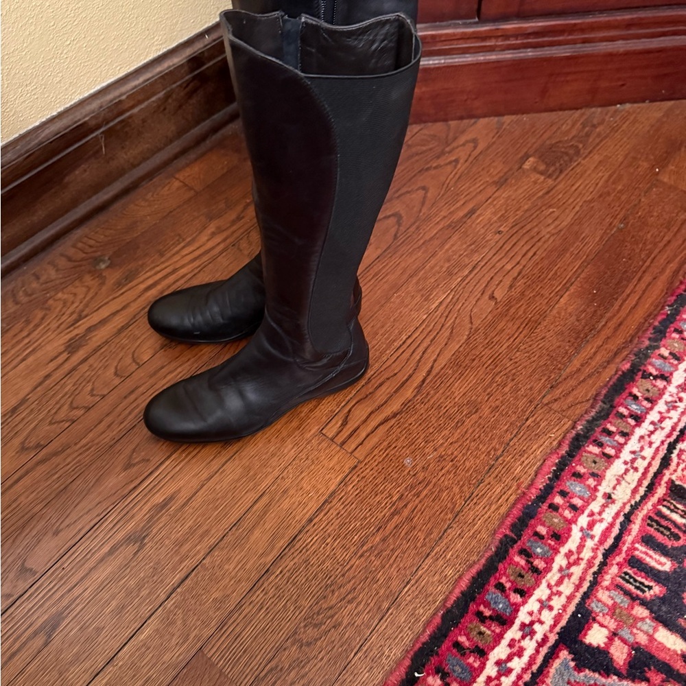 Italian Shoemakers Black Over the Knee Boots